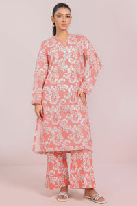 Stitched 2 Piece Printed Cambric Suit