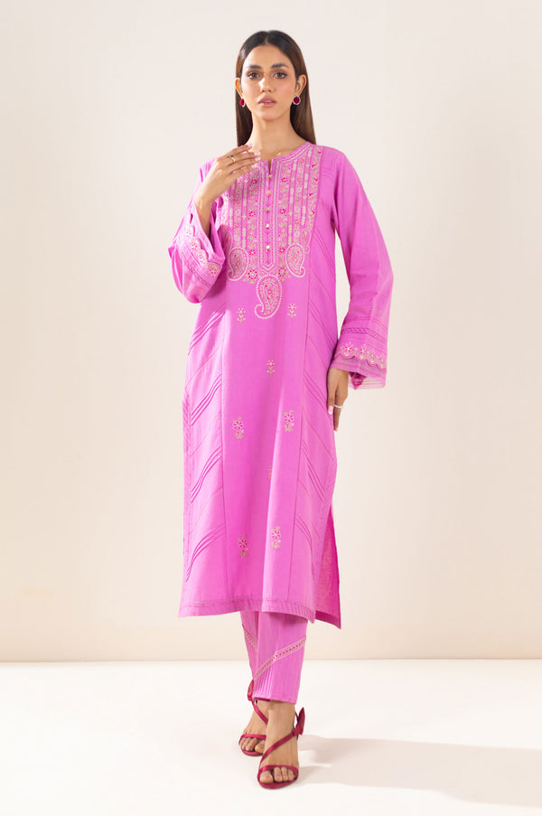 Stitched 2 Piece Embroidered Lawn Suit