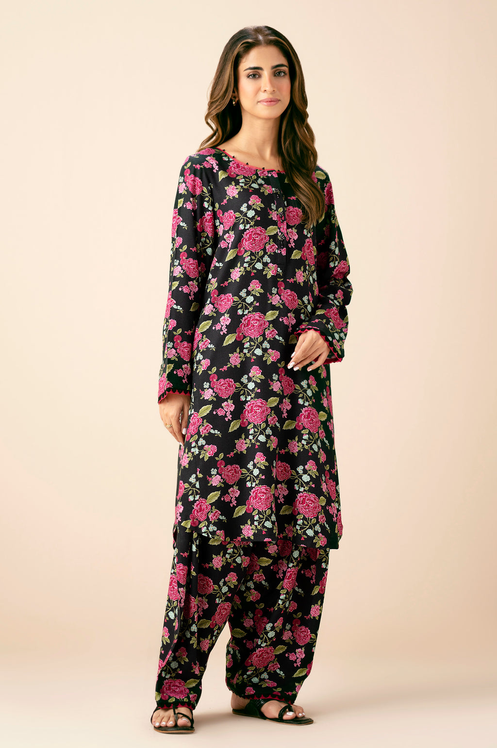 PRINTED SHIRT BOTTOM SUIT