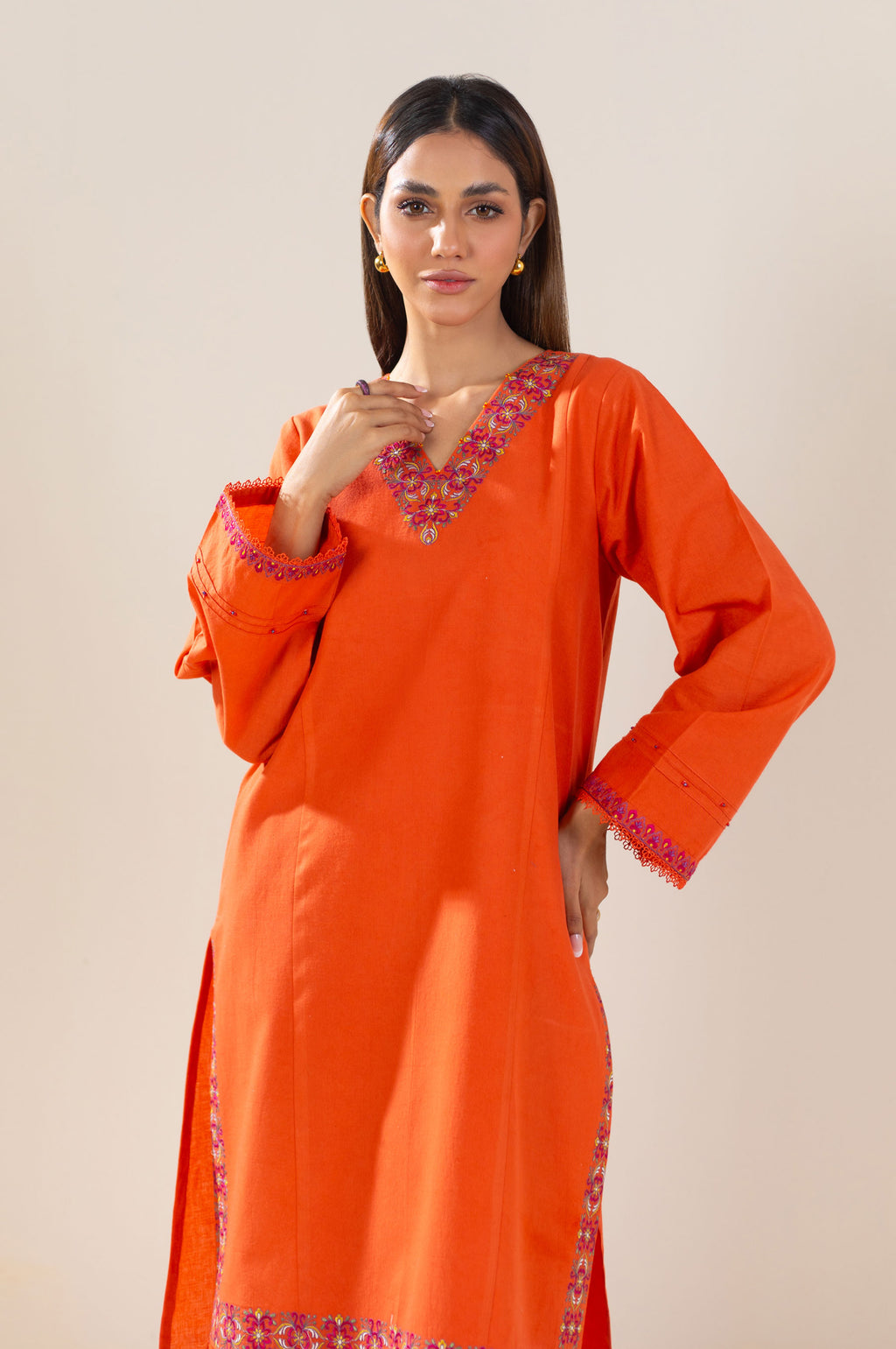 Stitched 2 Piece Embroidered Lawn Suit