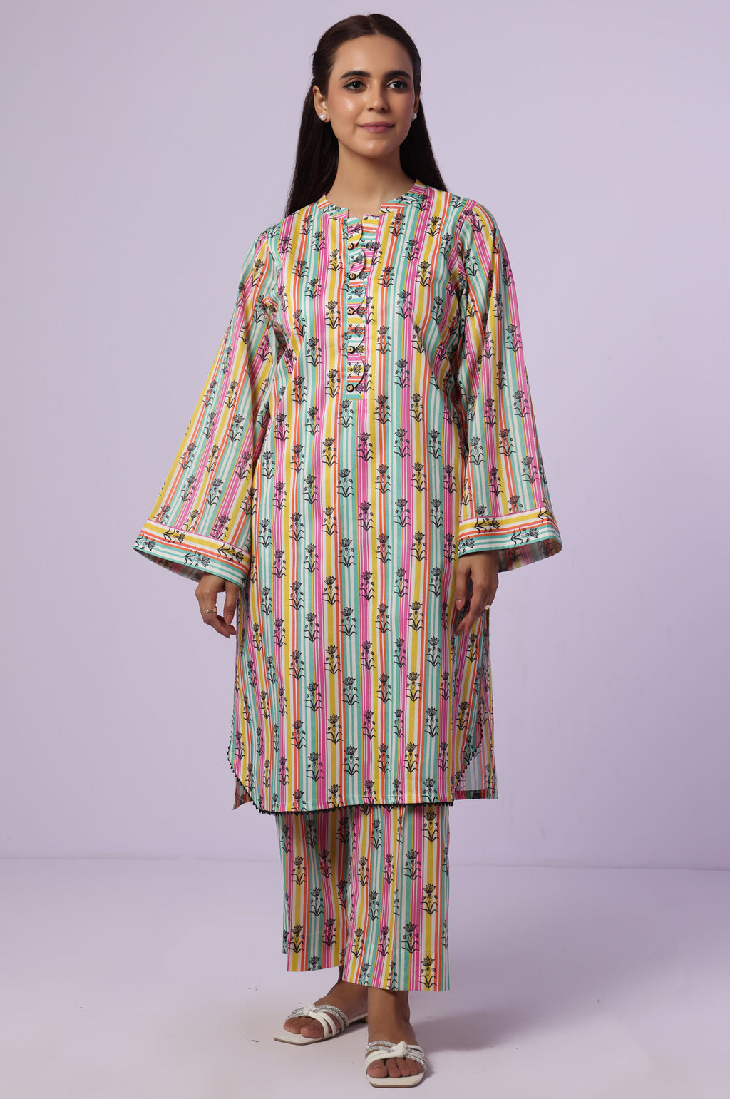 Stitched 2 Piece Printed Lawn Suit
