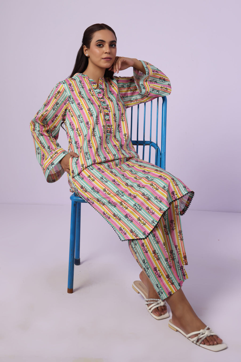 Stitched 2 Piece Printed Lawn Suit