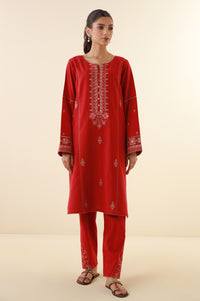 Stitched 2 Piece Embroidered Cambric Suit