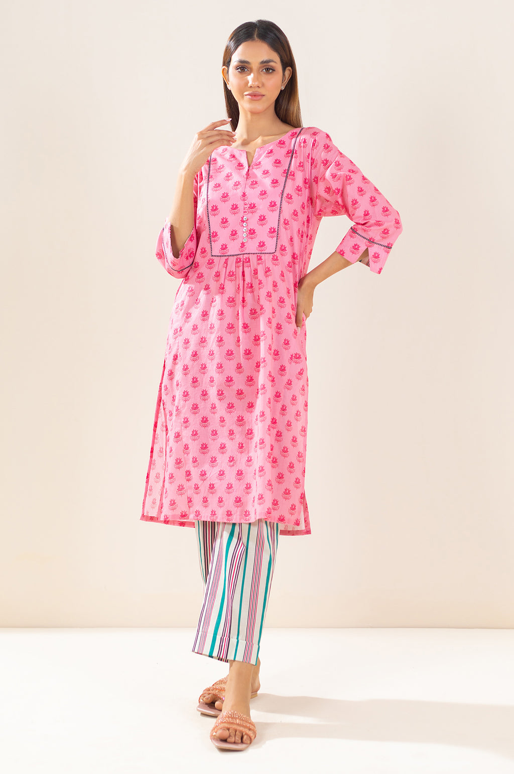 Stitched 2 Piece Printed Lawn Suit