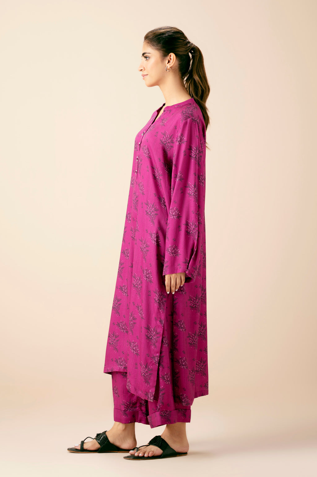 PRINTED SHIRT BOTTOM SUIT