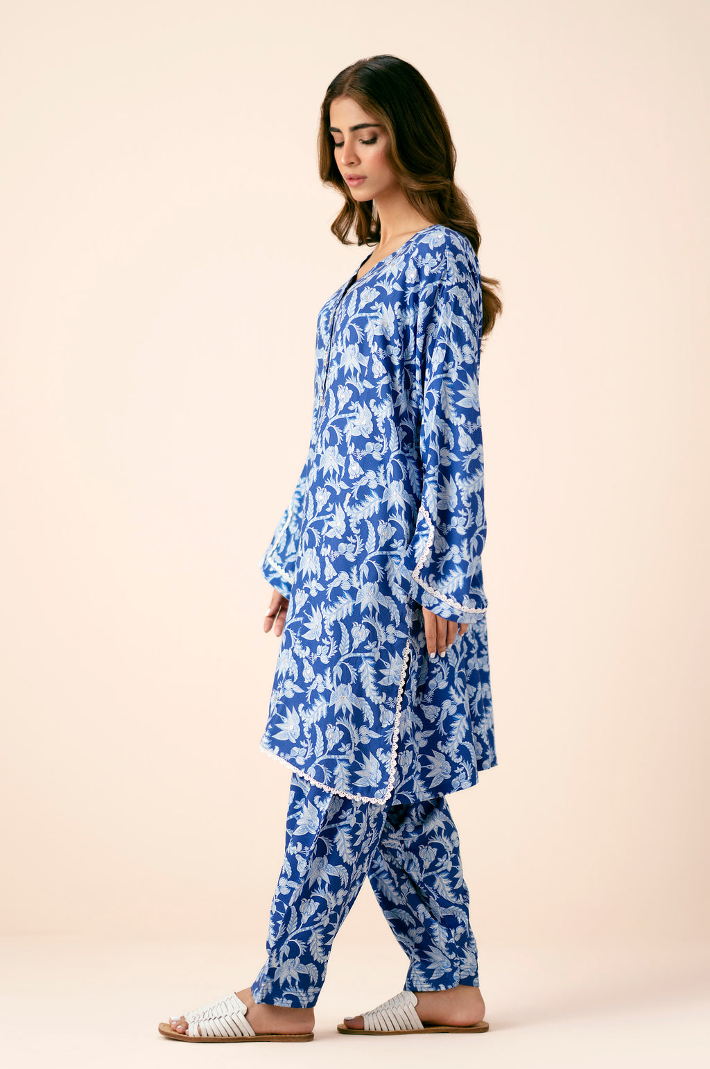 EMBROIDERED SHIRT BOTTOM SUIT