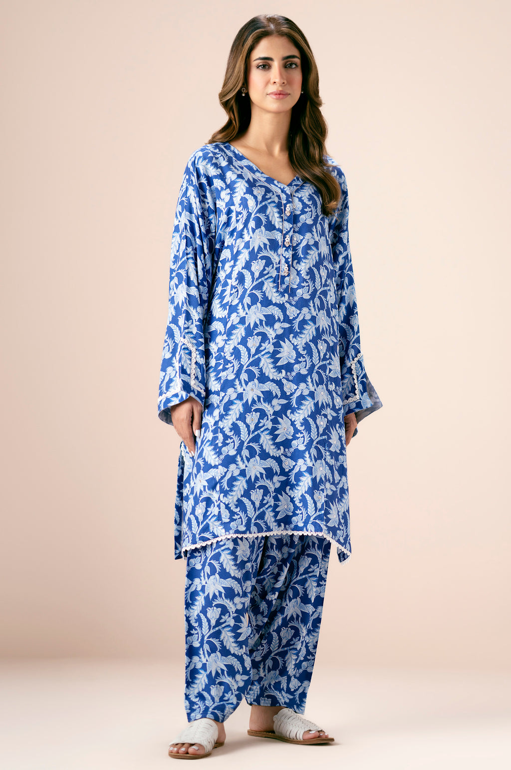 EMBROIDERED SHIRT BOTTOM SUIT
