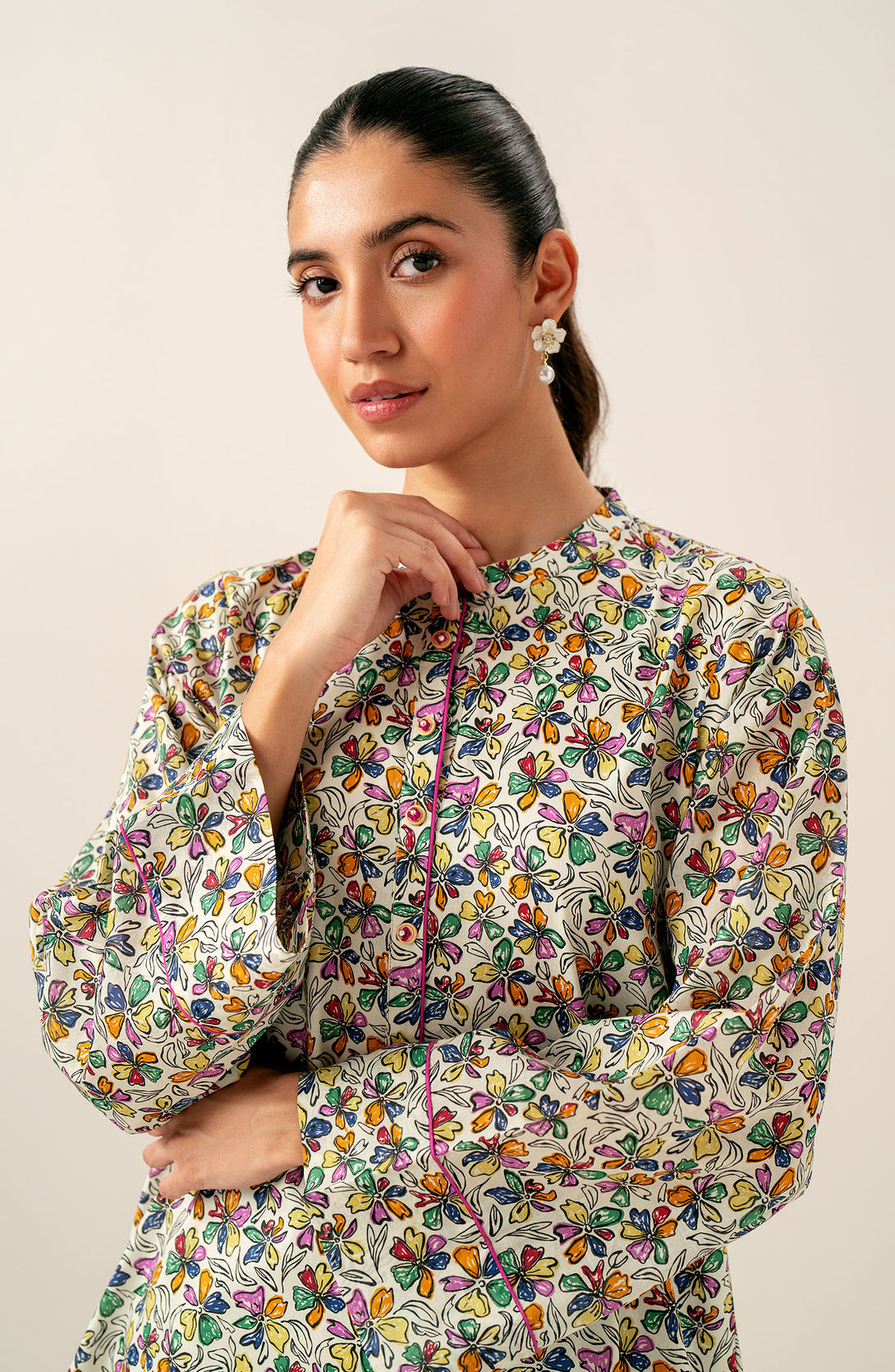 Stitched 2 Piece Printed Lawn Suit – Zeenwoman