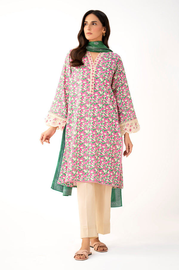 Stitched 2 Piece Printed Lawn Suit