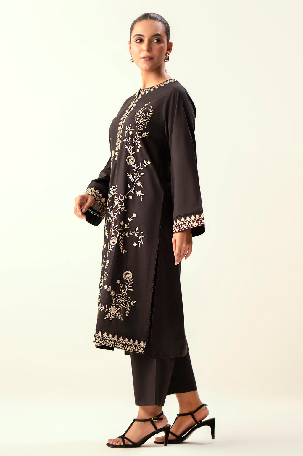 Stitched 2 Piece Embroidered Lawn Suit