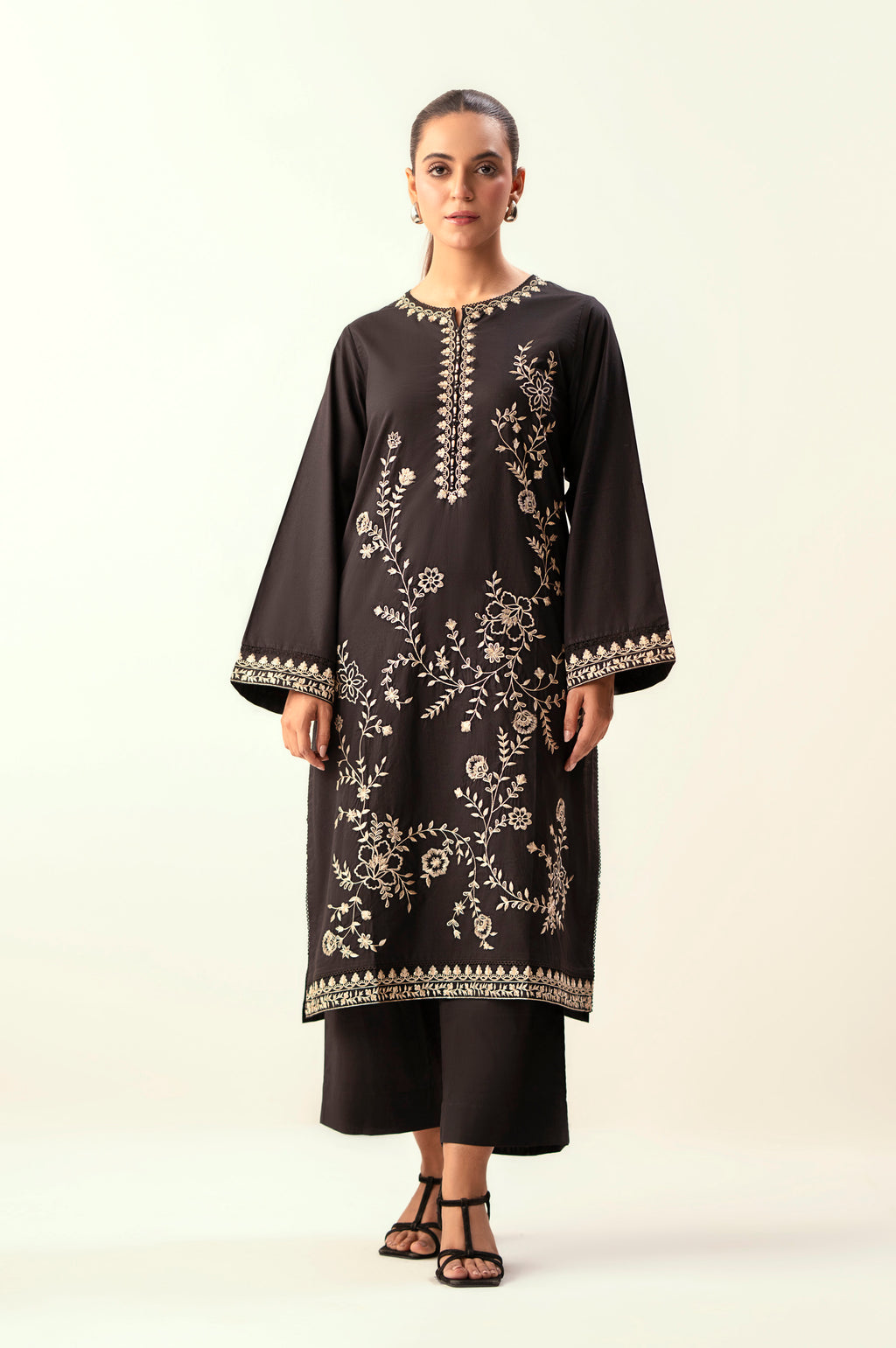 Stitched 2 Piece Embroidered Lawn Suit