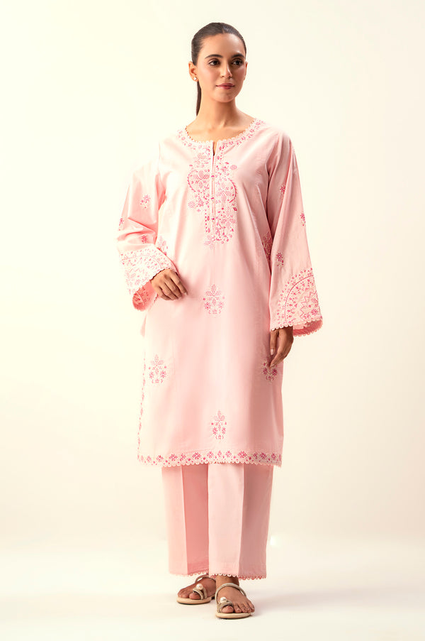 Stitched 2 Piece Embroidered Lawn Suit