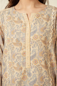 STITCHED EMBROIDERED SHIRT BOTTOM