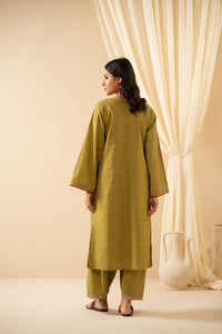 STITCHED EMBROIDERED JACQUARD SUIT