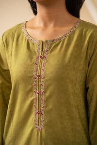 STITCHED EMBROIDERED JACQUARD SUIT