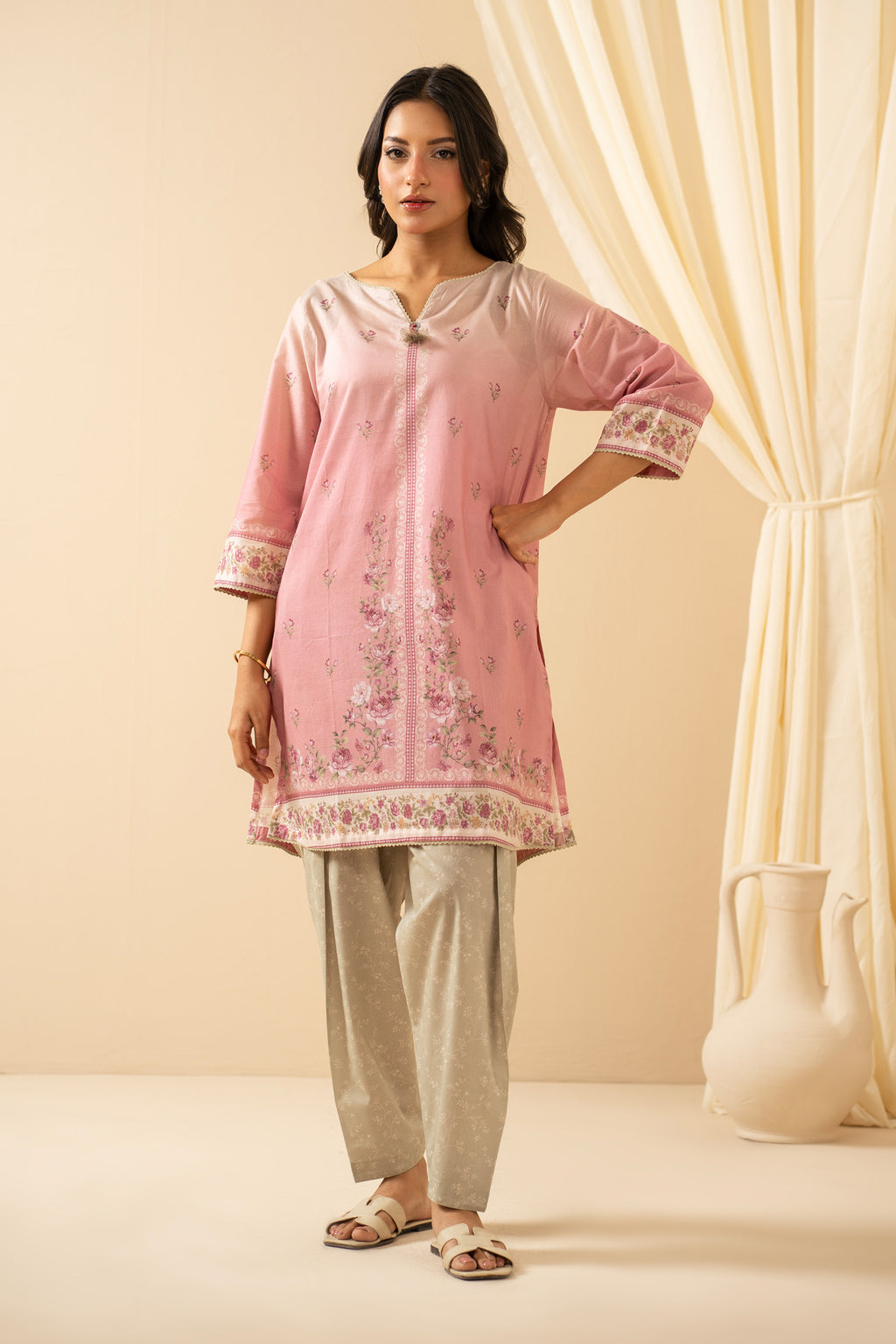 STITCHED EMBROIDERED CO-ORD SET