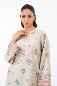 STITCHED EMBROIDERED CAMBRIC SUIT