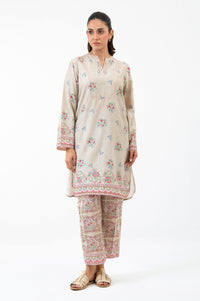 STITCHED EMBROIDERED CAMBRIC SUIT
