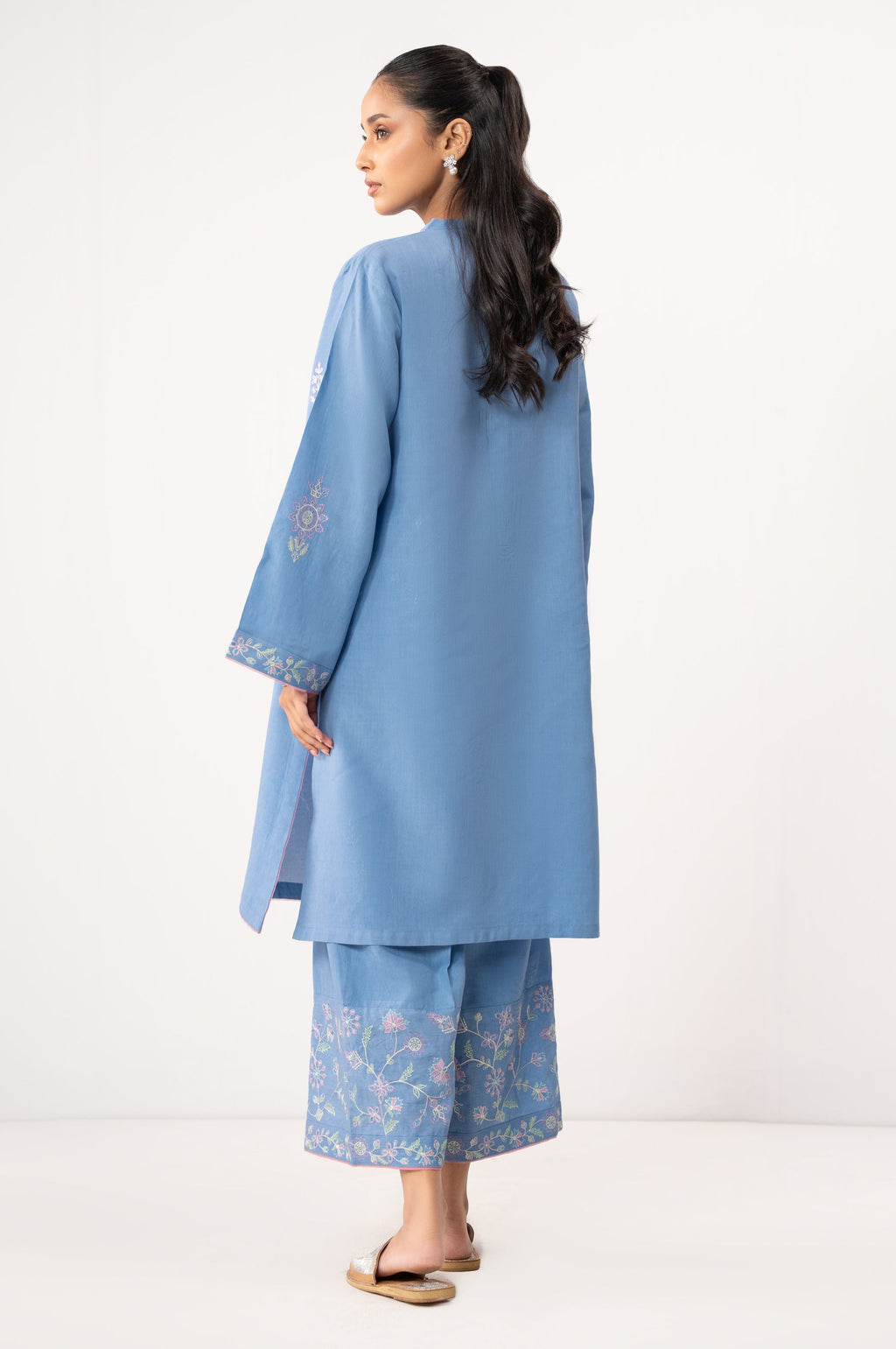 STITCHED EMBROIDERED SHIRT BOTTOM (FACTORY E-OUTLET)