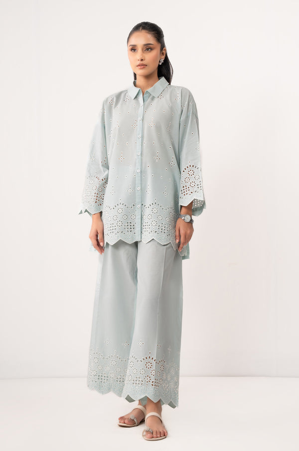 Stitched 2 Piece Embroidered Chikankari Suit