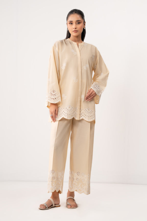 Stitched 2 Piece Embroidered Chikankari Suit