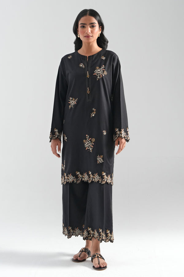 Stitched 2 Piece Embroidered Herringbone Suit