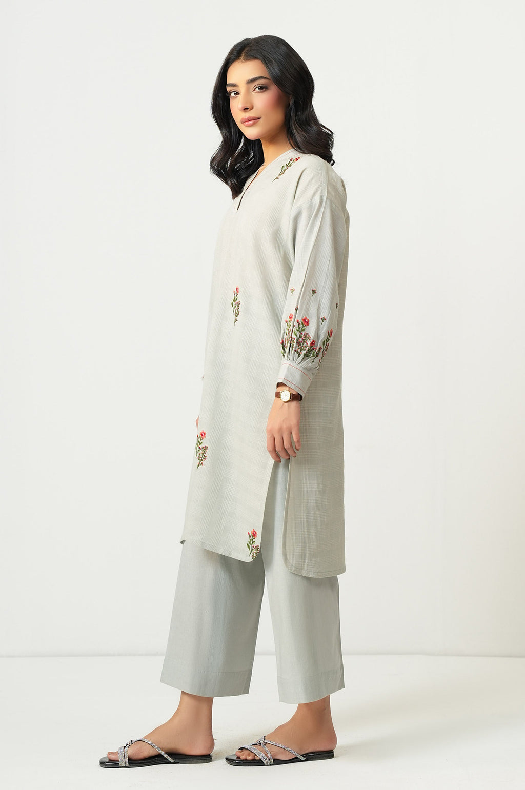 STITCHED DYED CAMBRIC CULOTTES