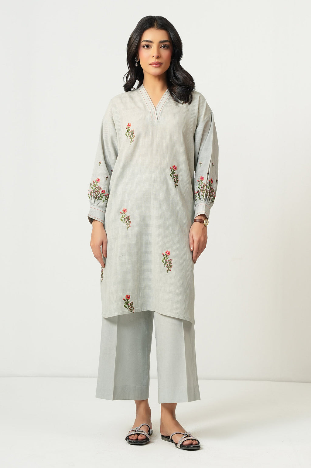 STITCHED DYED CAMBRIC CULOTTES