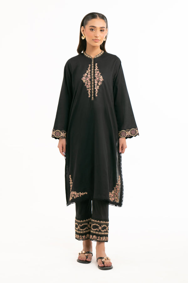 STITCHED DYED EMBROIDERED SUIT