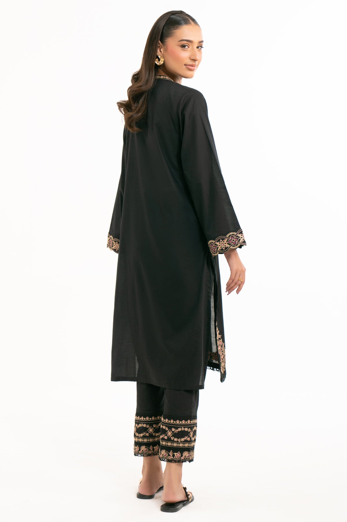 STITCHED CAMBRIC SHIRT BOTTOM SUIT