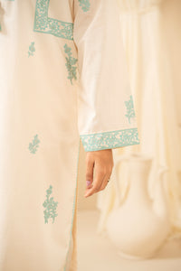 PRINTED SLUB STITCHED 2 PIECE SUIT