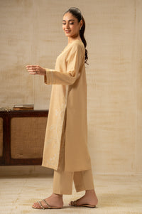 STITCHED DYED EMBROIDERED SUIT