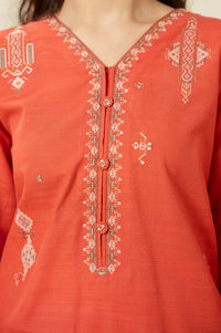 STITCHED DYED EMBROIDERED SUIT