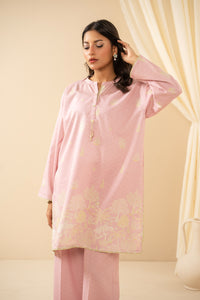 PRINTED COTTON LINEN VISCOSE STITCHED 2 PIECE SUIT