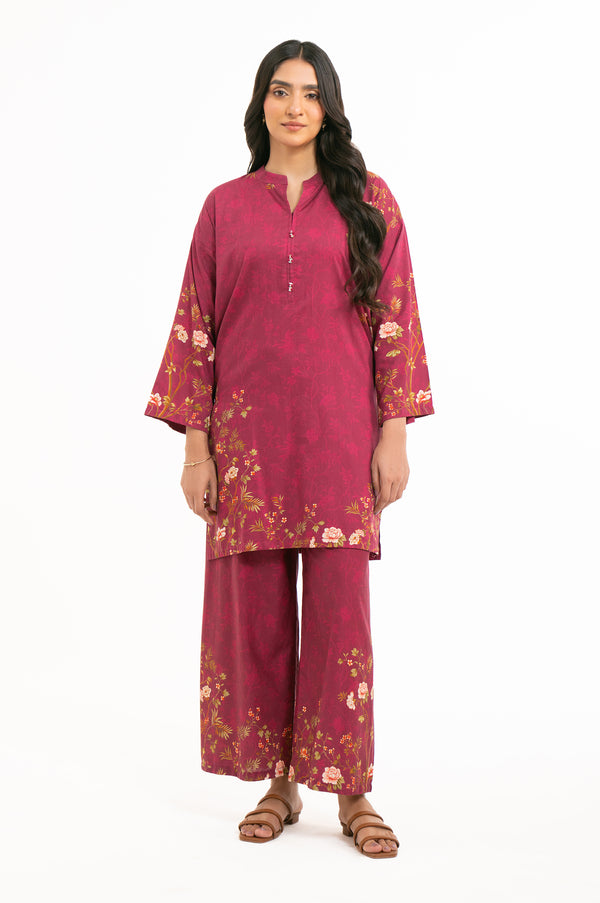 STITCHED PRINTED SHIRT BOTTOM
