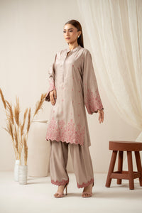 STITCHED EMBROIDERED SHIRT BOTTOM