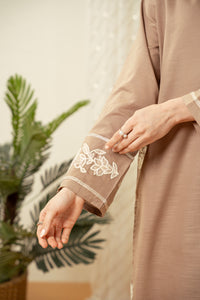 STITCHED EMBROIDERED SHIRT BOTTOM