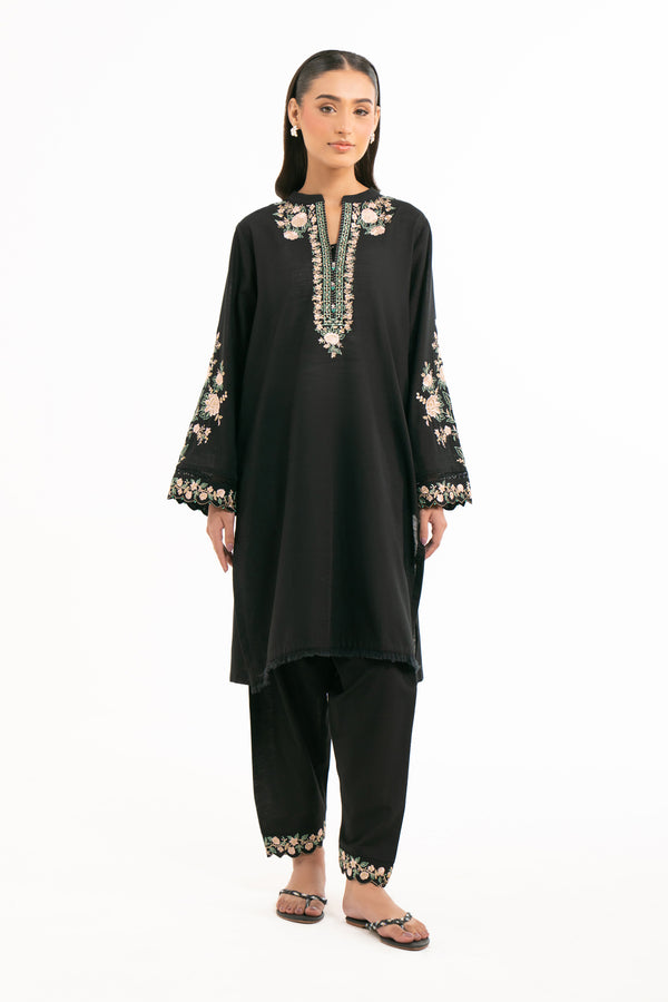 STITCHED DYED EMBROIDERED SUIT