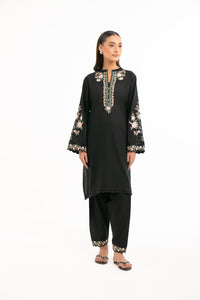 STITCHED DYED EMBROIDERED SUIT