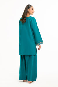 EMBROIDERED CAMBRIC STITCHED 2 PIECE SUIT