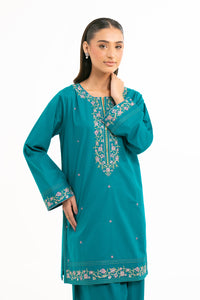 EMBROIDERED CAMBRIC STITCHED 2 PIECE SUIT