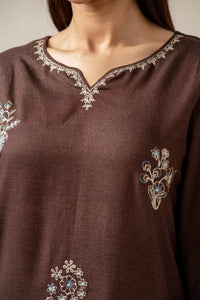 STITCHED EMBROIDERED SHIRT BOTTOM