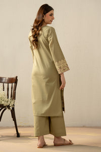 PRINTED SLUB LAWN STITCHED 2 PIECE SUIT