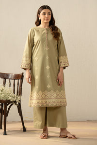 PRINTED SLUB LAWN STITCHED 2 PIECE SUIT