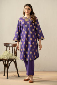 EMBROIDERED CAMBRIC STITCHED 2 PIECE SUIT
