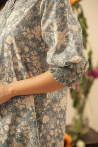 PRINTED CAMBRIC STITCHED 2 PIECE SUIT