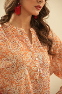 PRINTED CAMBRIC STITCHED 2 PIECE SUIT