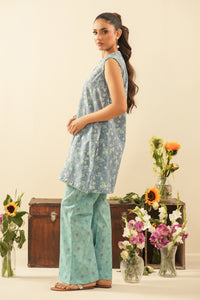 PRINTED CAMBRIC STITCHED 2 PIECE SUIT