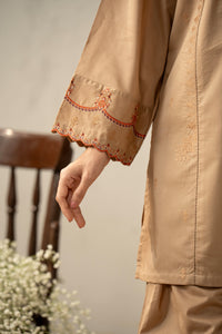 EMBROIDERED CAMBRIC STITCHED 2 PIECE SUIT