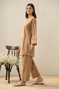 EMBROIDERED CAMBRIC STITCHED 2 PIECE SUIT